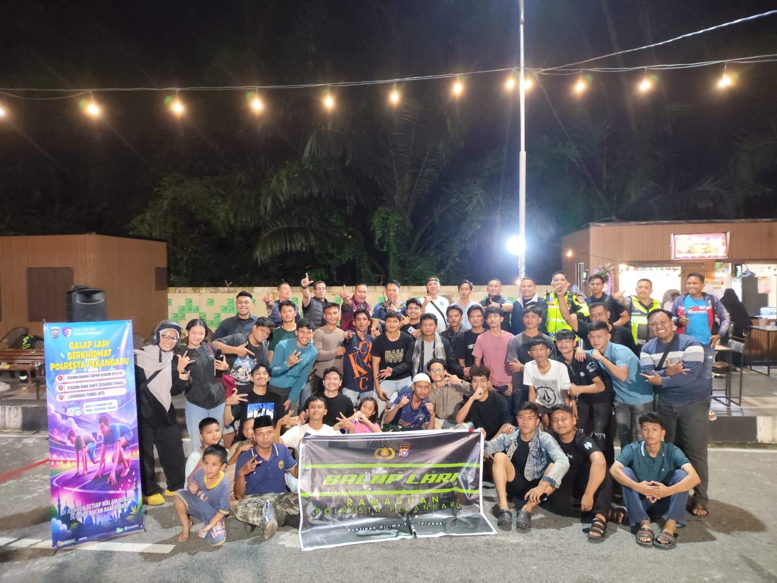 Ajang Sportivitas: Balap Lari Berkhidmat Polresta Pekanbaru Meriahkan Taman Labuai Bersama Polsek Bukit Raya